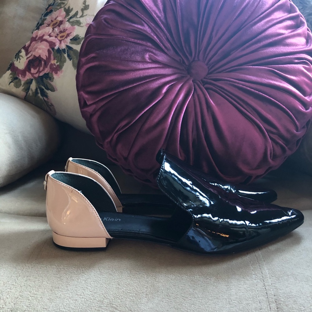 Calvin Klein Patent D’Orsay Flat 8